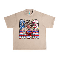 French Oak American Dog Mom Urban Heavy Tee - CowhideDigitalArt