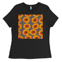 Black african fabric seamless pattern Ladies Tee - BundleAndBundleShop