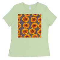 Matcha african fabric seamless pattern Ladies Tee - BundleAndBundleShop