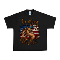 Black cowboy up rodeo bucking bronco Urban Heavy Tee - Jasminsmagicworld