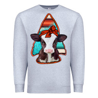 Heather Grey baby calf arrowhead Premium Sweatshirt - Jasminsmagicworld