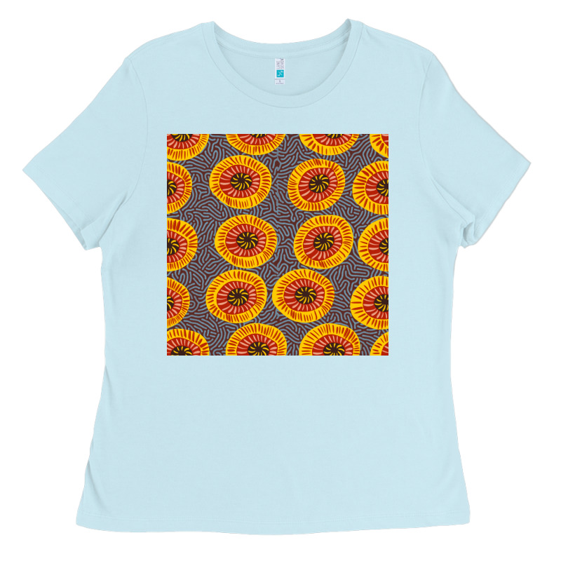 African Fabric Seamless Pattern Ladies Tee by BundleAndBundleShop | Teevron