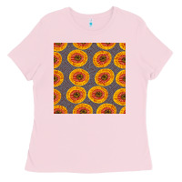 Bubblegum Pink african fabric seamless pattern Ladies Tee - BundleAndBundleShop