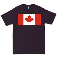 Plum CANADA CANADIAN NATIONAL FLAG Premium Tee - linhVisuals