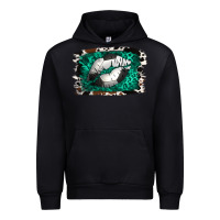 Black Soccer Lips Urban Hoodie - Jasminsmagicworld