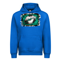 Cobalt Soccer Lips Urban Hoodie - Jasminsmagicworld
