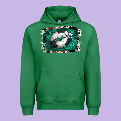 Soccer Lips Urban Hoodie Designed By Jasminsmagicworld