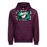 Mauve Wine Soccer Lips Urban Hoodie - Jasminsmagicworld