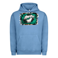 Pigment Pebble Blue Soccer Lips Urban Hoodie - Jasminsmagicworld