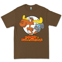Cacao rocky & bullwinkle Premium Tee - linhVisuals