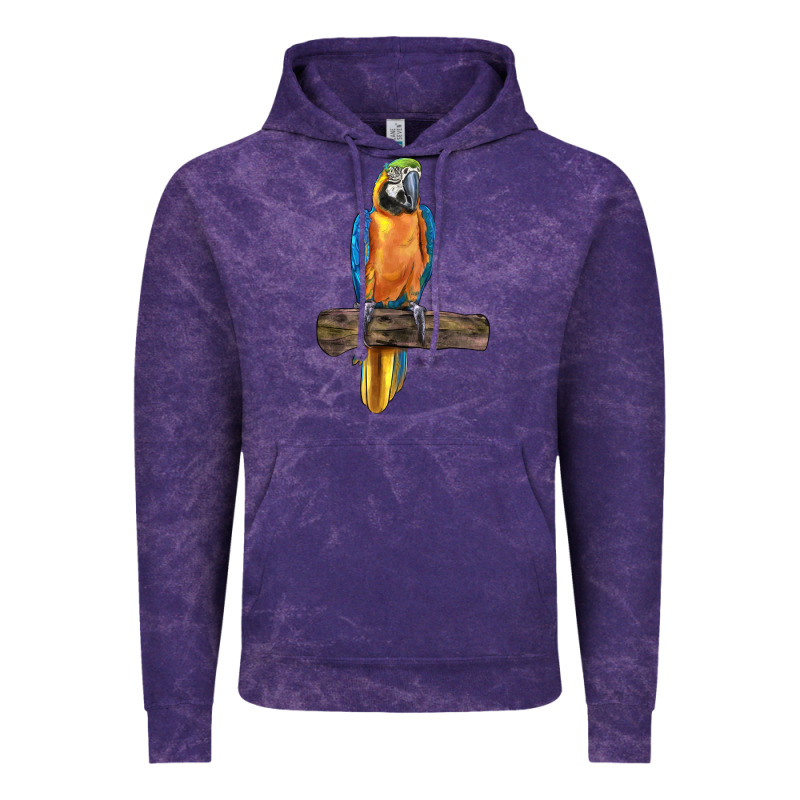 Blue Throated Macaw Vintage Hoodie by LillyAllenDesigns | Teevron