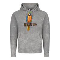 Cloud Rock blue throated macaw Vintage Hoodie - LillyAllenDesigns