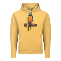 Vintage Mustard blue throated macaw Vintage Hoodie - LillyAllenDesigns