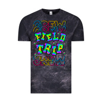 Cloud Black Crew Field Trip Vintage Tee - CowhideDigitalArt