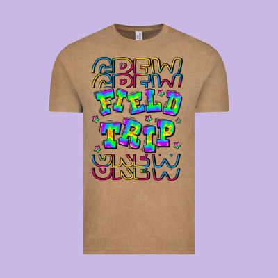 Crew Field Trip Vintage Tee Designed By Cowhidedigitalart