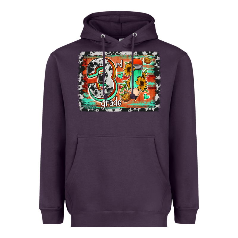 Western Back To School 3rd Grade Heavyweight Hoodie by Jasminsmagicworld | Teevron