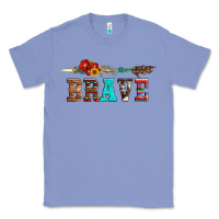 Colony Blue brave and aztec wood sunflower with arrow Classic Tee - Artiststas