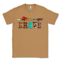 Toasted Coconut brave and aztec wood sunflower with arrow Classic Tee - Artiststas