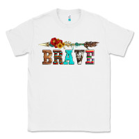 White brave and aztec wood sunflower with arrow Classic Tee - Artiststas