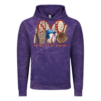 Cloud Purple take me out to the ballgame Vintage Hoodie - RacoonDesign