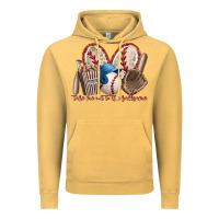 Vintage Mustard take me out to the ballgame Vintage Hoodie - RacoonDesign