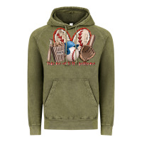 Vintage Olive take me out to the ballgame Vintage Hoodie - RacoonDesign