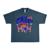 Midnight Navy Cheer Mom Urban Heavy Tee - CowhideDigitalArt