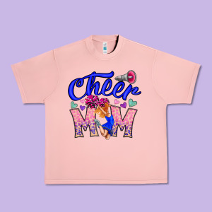 Cheer Mom Urban Heavy Tee Designed By Cowhidedigitalart