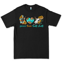 Black peace love bull skull bbs Premium Tee - BundleAndBundleShop