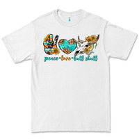 Peace Love Bull Skull Bbs Premium Tee | Teevron