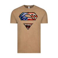 Vintage Coffee super american flag logo Vintage Tee - LillyAllenDesigns