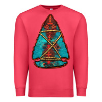 Cardinal turquoise glitter aztec arrowhead Premium Sweatshirt - Jasminsmagicworld