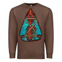 Chestnut turquoise glitter aztec arrowhead Premium Sweatshirt - Jasminsmagicworld