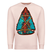 Pale Pink turquoise glitter aztec arrowhead Premium Sweatshirt - Jasminsmagicworld