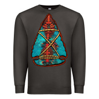 Smoke turquoise glitter aztec arrowhead Premium Sweatshirt - Jasminsmagicworld