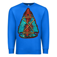 True Royal turquoise glitter aztec arrowhead Premium Sweatshirt - Jasminsmagicworld