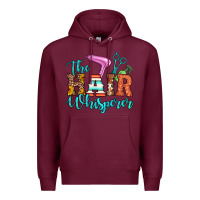 Burgundy the hair whisperer Premium Hoodie - Artiststas