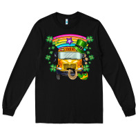 Black st. patricks day school bus Long Sleeve Tee - SublimationCraftShop