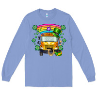 Colony Blue st. patricks day school bus Long Sleeve Tee - SublimationCraftShop