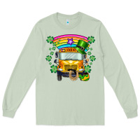 Matcha st. patricks day school bus Long Sleeve Tee - SublimationCraftShop