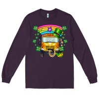Plum st. patricks day school bus Long Sleeve Tee - SublimationCraftShop