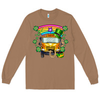 Toasted Coconut st. patricks day school bus Long Sleeve Tee - SublimationCraftShop