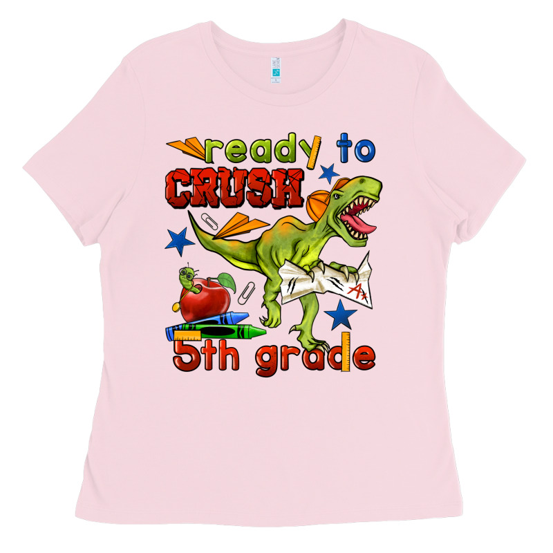 Ready To Crush 5th Grade Ladies Tee by BundleAndBundleShop | Teevron
