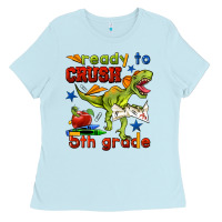 Baby Blue ready to crush 5th grade Ladies Tee - BundleAndBundleShop
