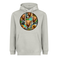 Moon Dust Highland Cow Pattern Heavyweight Hoodie - Jasminsmagicworld