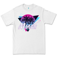 White miami beach souvenir vintage 80s Premium Tee - linhVisuals