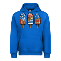Cobalt Patriotic Leopard Popsicles Urban Hoodie - Jasminsmagicworld