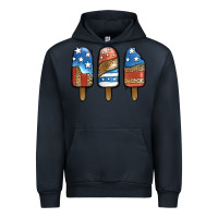 Navy Patriotic Leopard Popsicles Urban Hoodie - Jasminsmagicworld