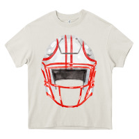 Cream football helmet fa element Heavy Core Tee - FaDigitalArtStudio