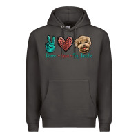 Smoke Peace Love Toy Poodle Premium Hoodie - Jasminsmagicworld